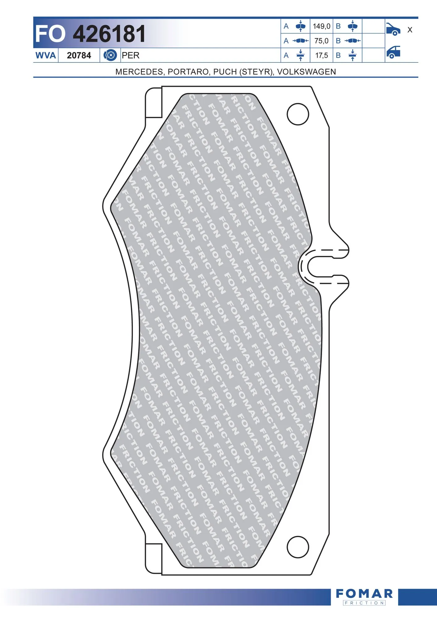 Brake Pad Set, disc brake
